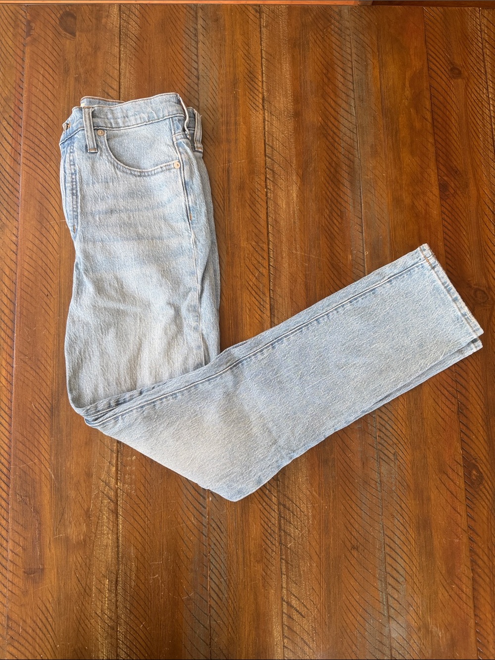 Women’s Madewell perfect Vintage Jean Denim Pants Light Wash 28 T Tall